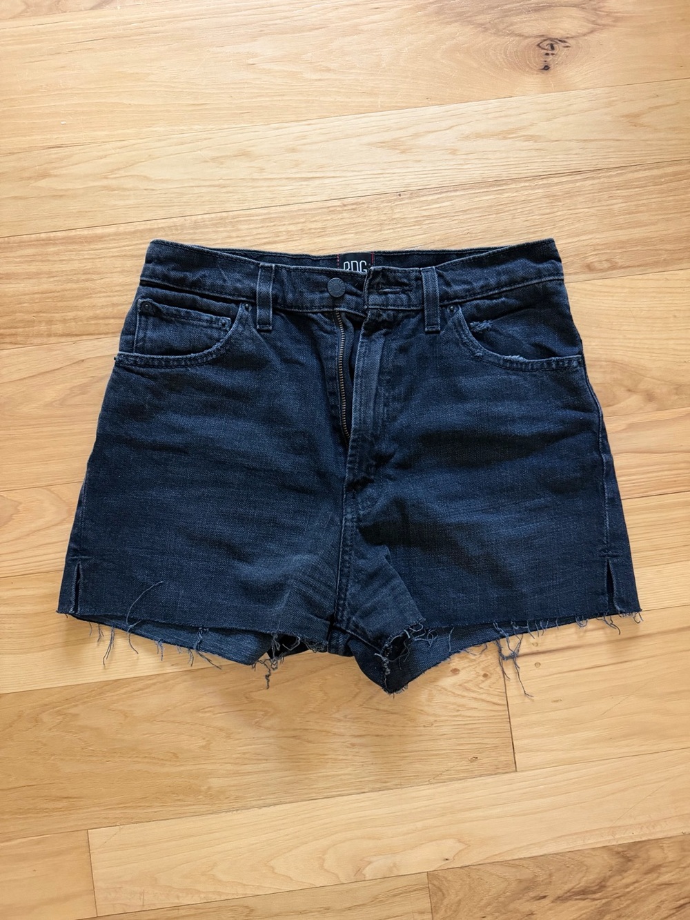Urban Outfitters BDG Black Denim Girlfriend High-Rise Cutoff Shorts